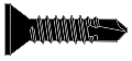 Flat Head Self-Drilling Screws.
